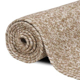 Area Rugs Natural and White 240 x 240 cm Jute 42010484