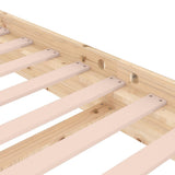 819902 Bed Frame without Mattress Solid Wood 120x200 cm