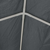 Party Tent PE 6x12 m Grey 275270