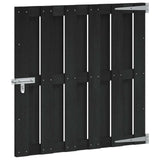 Garden Gate 100 x 100 cm WPC and Aluminium Black 42039043