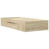 Bed Frame without Mattress Sonoma Oak 90x200 cm Engineered Wood 3295494