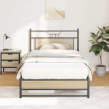 Bed Frame without Mattress Sonoma Oak 107x203 cm Engineered Wood 4106958