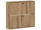 Wall-Mounted Shoe Cabinet ALKMAAR 71 x 17 x 86 cm Artisan Oak 896204