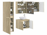 Bathroom Cabinet Set 5 pcs Sonoma Oak 50 x 14.5 x 70 cm 3407289