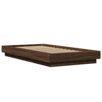 Bed Frame without Mattress Brown Oak 100x200 cm 3281209