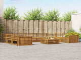 Outdoor Sofa Set 10 pcs Natural Solid Acacia Wood 3374164
