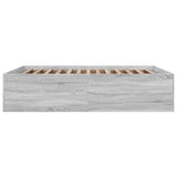 Bed Frame without Mattress Grey Sonoma 160x200 cm 3280914