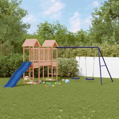 ZNTS Outdoor Playset Solid Wood Douglas 3155862