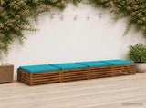 4-Piece Seat Cushions SOEST 4 pcs 100% Polyester Turquoise 944872