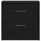 ZNTS Bedside Cabinet Black Oak 40x30x40 cm Engineered Wood 862004