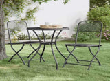 Folding Garden Chair Set of 2 Anthracite 317338