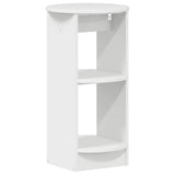 Side Cabinet High Gloss White Engineered Wood 899838