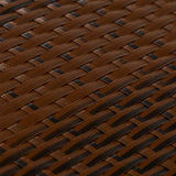 Balcony Screen Brown and Black 500x90 cm Poly Rattan 156257