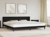 Bed Frame with LED Strip Lights Black 180 x 200 cm Faux Leather 42027995