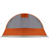 Family Tent Tunnel 7-Person Grey and Orange Waterproof 94627