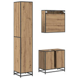 Bathroom Furniture Set 3 pcs Artisan Oak Engineered Wood 3402534