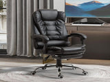 Executive Office Chair, PU Leather Home Office Chair with Swivel Wheels, Reclining Backrest, T3398P328187