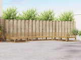 Outdoor Sofa Set 8 pcs White Solid Acacia Wood 3386858