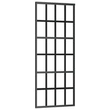 Sliding Door ESG Glass and Aluminium 76x205 cm Black 151020