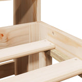 Bookcase Bed without Mattress 140x200cm Solid Wood Pine 3322692