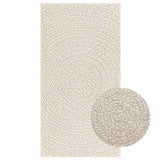 Rug ZIZUR Cream 60x110 cm Jute Look Indoor and Outdoor 4010371