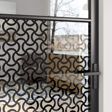 Glass Door Fretwork Black 93 x 3.5 x 201.5 cm Aluminium 42012451