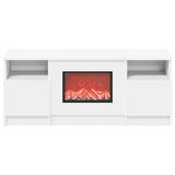 Electric Fireplace White 98 x 28.5 x 40.5 cm Engineered wood 8021191