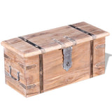 Two Piece Storage Chest Set Acacia Wood 244054