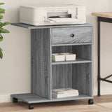 Printer Stand with Wheels Grey Sonoma 60x40x68.5 cm 840644