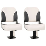 Foldable Boat Seat 2 Set Low Backrest 3284296