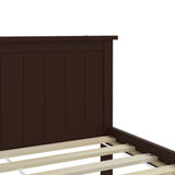 Bed Frame without Mattress Dark Brown Solid Wood Pine 120x200 cm 322197