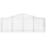 Arched Gabion Basket 200x30x60/80 cm Galvanised Iron 153383