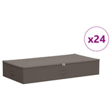 Storage Box 24 pcs Grey 90 x 48 x 15 cm Non-woven fabric 42024641