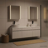 Bathroom Cabinet Set 5 pcs White Engineered Wood 3406607