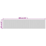 Room Divider Dark Brown Width 800 cm Height 165 cm Bamboo 377016