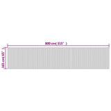 Room Divider Dark Brown Width 800 cm Height 165 cm Bamboo 377016