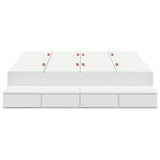Storage Bed Frame White 236.5 x 150 x 31.5 cm Engineered wood 3335645