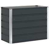 Planter Anthracite 100 x 50 x 75 cm Galvanised Steel 42018203
