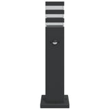 Outdoor Floor Lamps with Sensors 3pcs Black 50 cm Aluminium 4006400