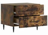 Bedside Cabinet 2 pcs Smoked Oak 43 x 34.5 x 47.5 cm 894766