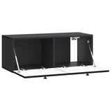Wall-Mounted TV Cabinet Black 78.5 x 31 x 30 cm Engineered Wood 898036