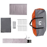 Tunnel Tent Grey and Orange 505 x 330 x 204 cm 42017480