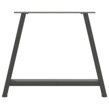 Dining Table Legs A-Shaped 2 pcs Anthracite 90x cm Steel 4012862
