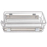 50479 Pull-Out Wire Baskets 2 pcs Silver 400 mm