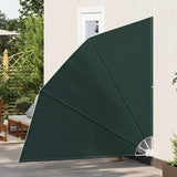 Balcony Privacy Screen 210 x 210 cm Polyester Dark Green 42000937
