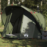 Fishing Tent 4-Person Olive Green Waterproof 4009395