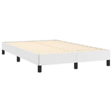 Bed Frame without Mattress White 120x190 cm Small Double Faux Leather 379497