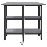 Dinning Table 122 x 80 x 76.5 cm Engineered Wood Grey Sonoma 8006040