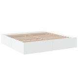 Bed Frame without Mattress White 200x200 cm 3280986