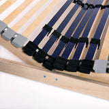 Slatted Bed Base without Mattress with 42 Slats 7 Zones 70x200 cm 246473